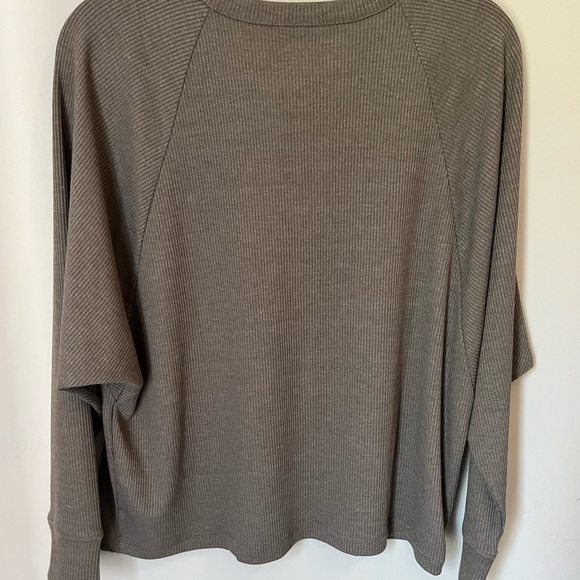 Chaser by Anthropologie Ribbed dark green sweater size S like new - Picture 5 of 6